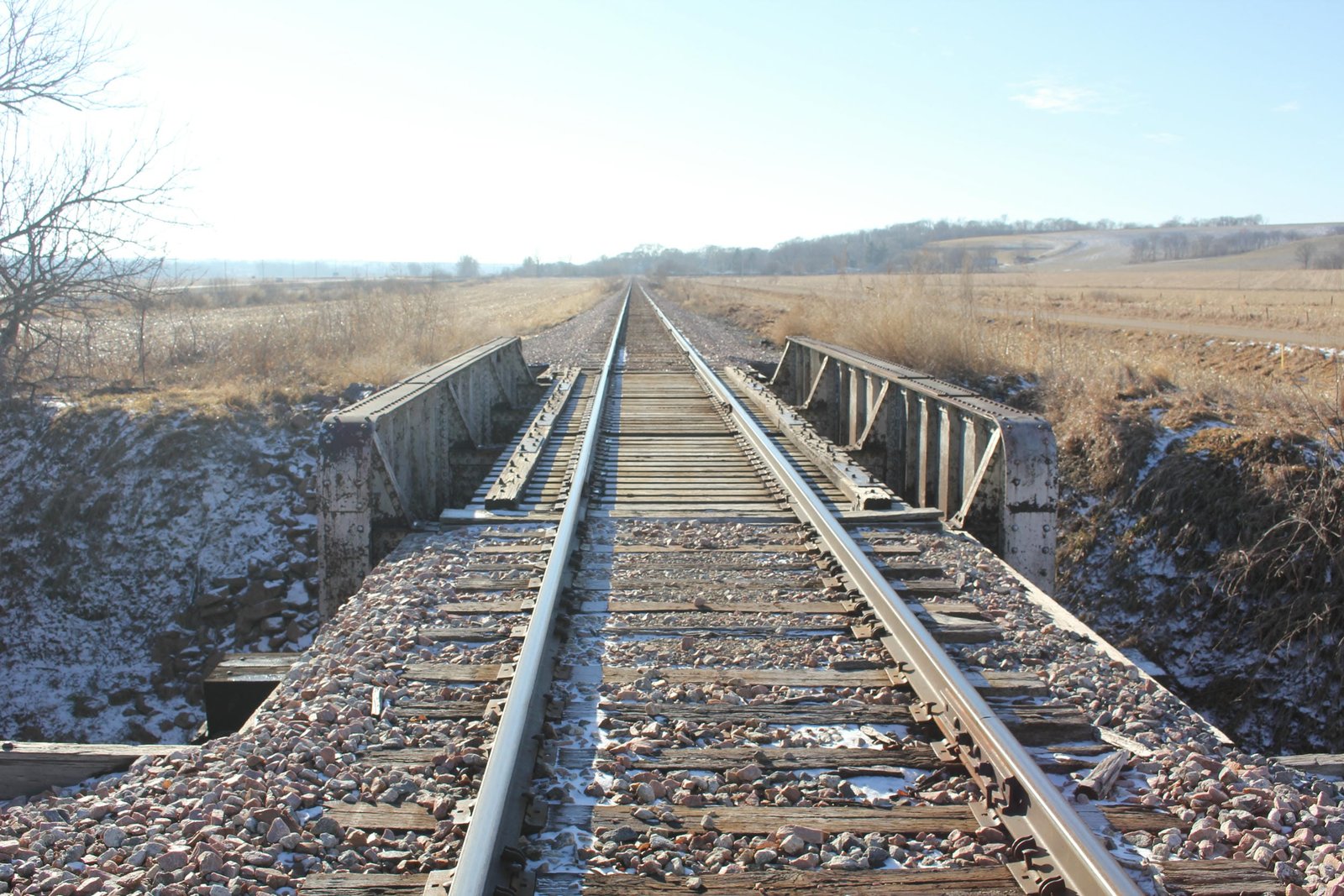 Looking west